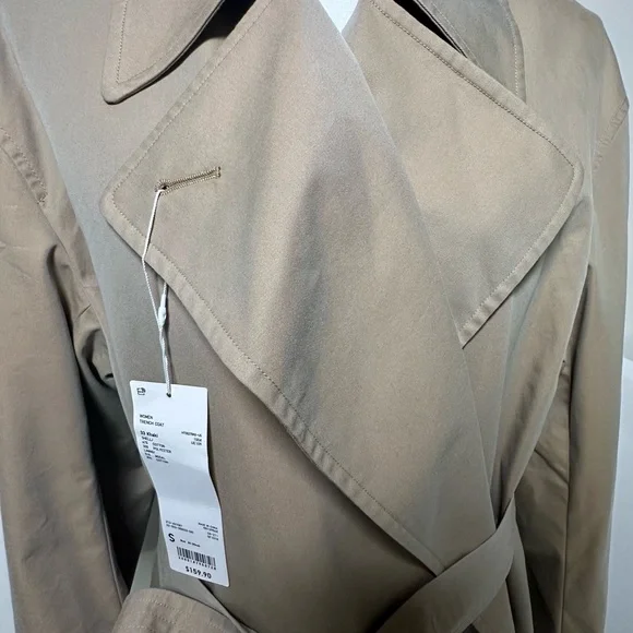 Uniqlo U *NWT* Elegant Tan Women's Trench Coat - Picture 9 of 13